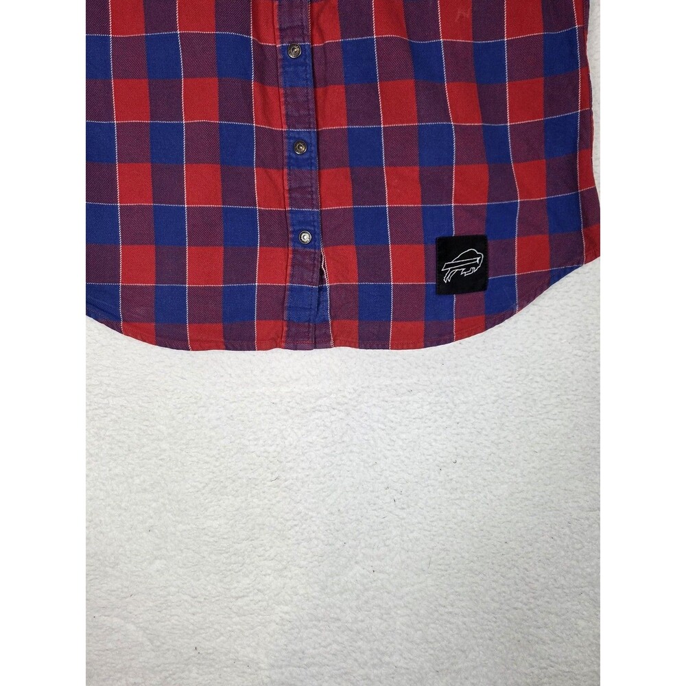 Buffalo Bills x NFL‎ Shirt Mens Large Red Blue Football Levi's Plaid Flannel - Picture 3 of 11